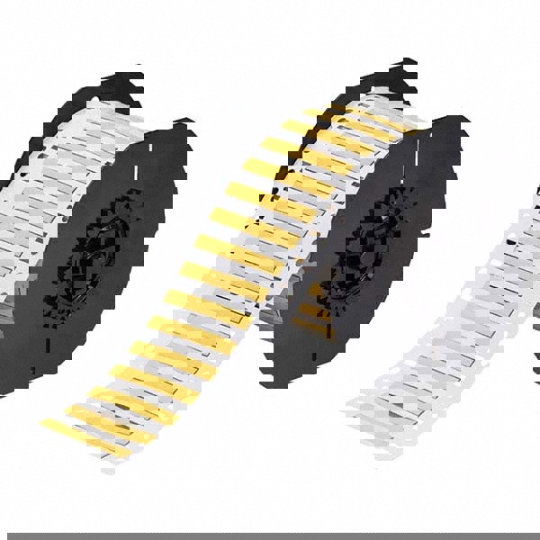 Label Maker Label: Yellow, Polyolefin, 1,000 per Roll